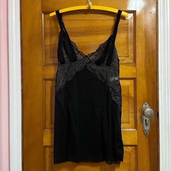 Vintage Felina Lingerie Black Sheer Cami Camisole Women’s Large - Picture 1 of 10